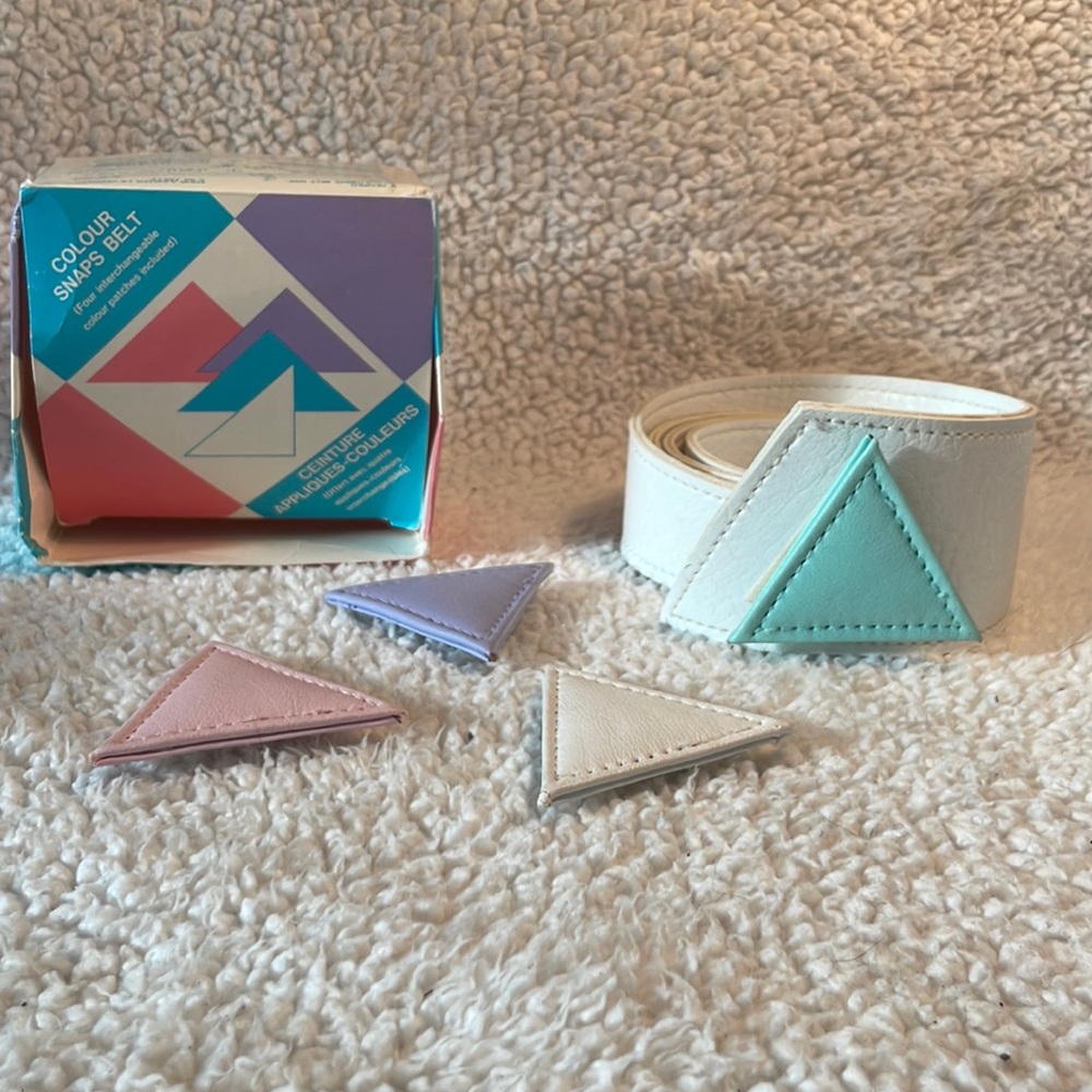 Vintage 90’s colour snaps belt